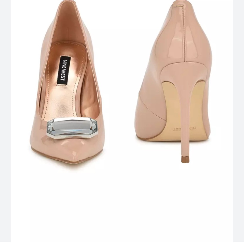 NWT Nine West  Faras3 light natural 8.5 box 6